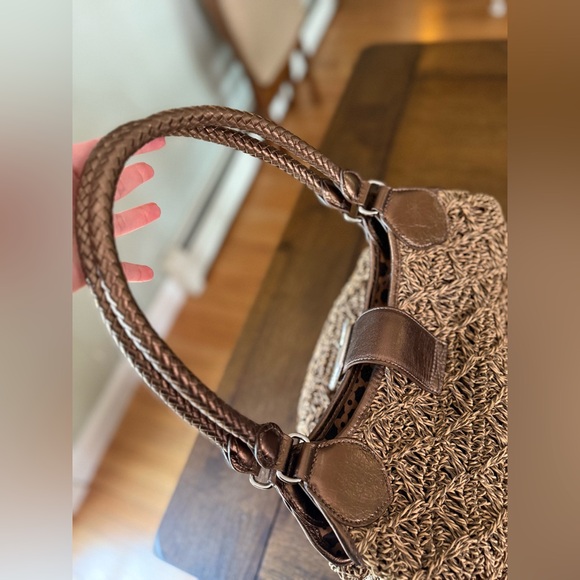 Brighton Femme Fatal Gretta Garbo Bronze Woven Shoulder Bag - Picture 3 of 14